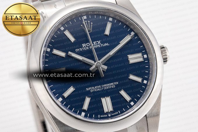 Oyster Perpetual 124300 41mm Clean 1:1 Best Edition 904L Steel Blue Dial VR3230 - Görsel 5