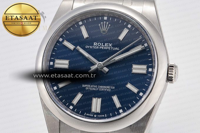 Oyster Perpetual 124300 41mm Clean 1:1 Best Edition 904L Steel Blue Dial VR3230 - Görsel 6