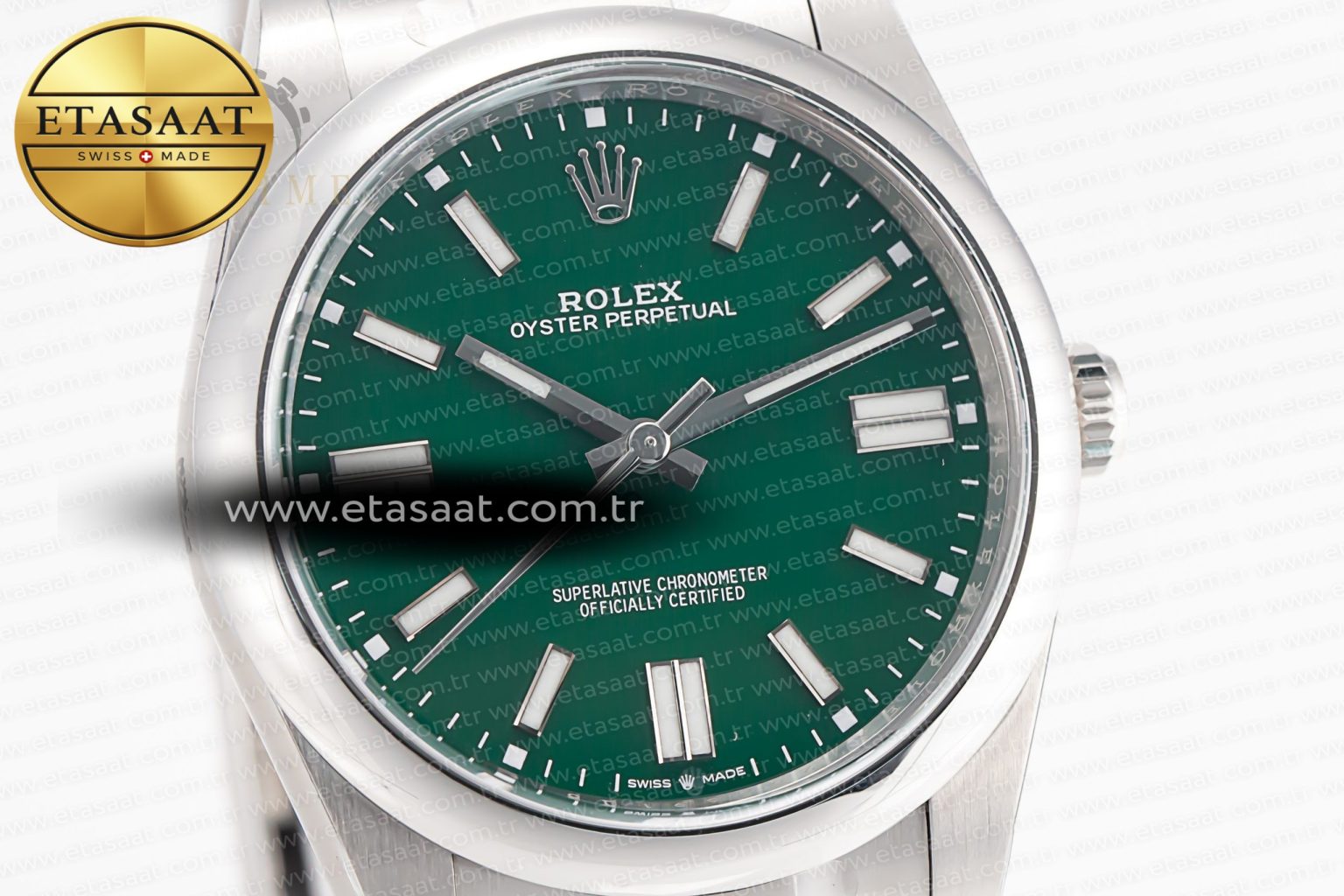 Oyster Perpetual 124300 41mm Clean 1:1 Best Edition 904L Steel Green Dial VR3230 - Görsel 4