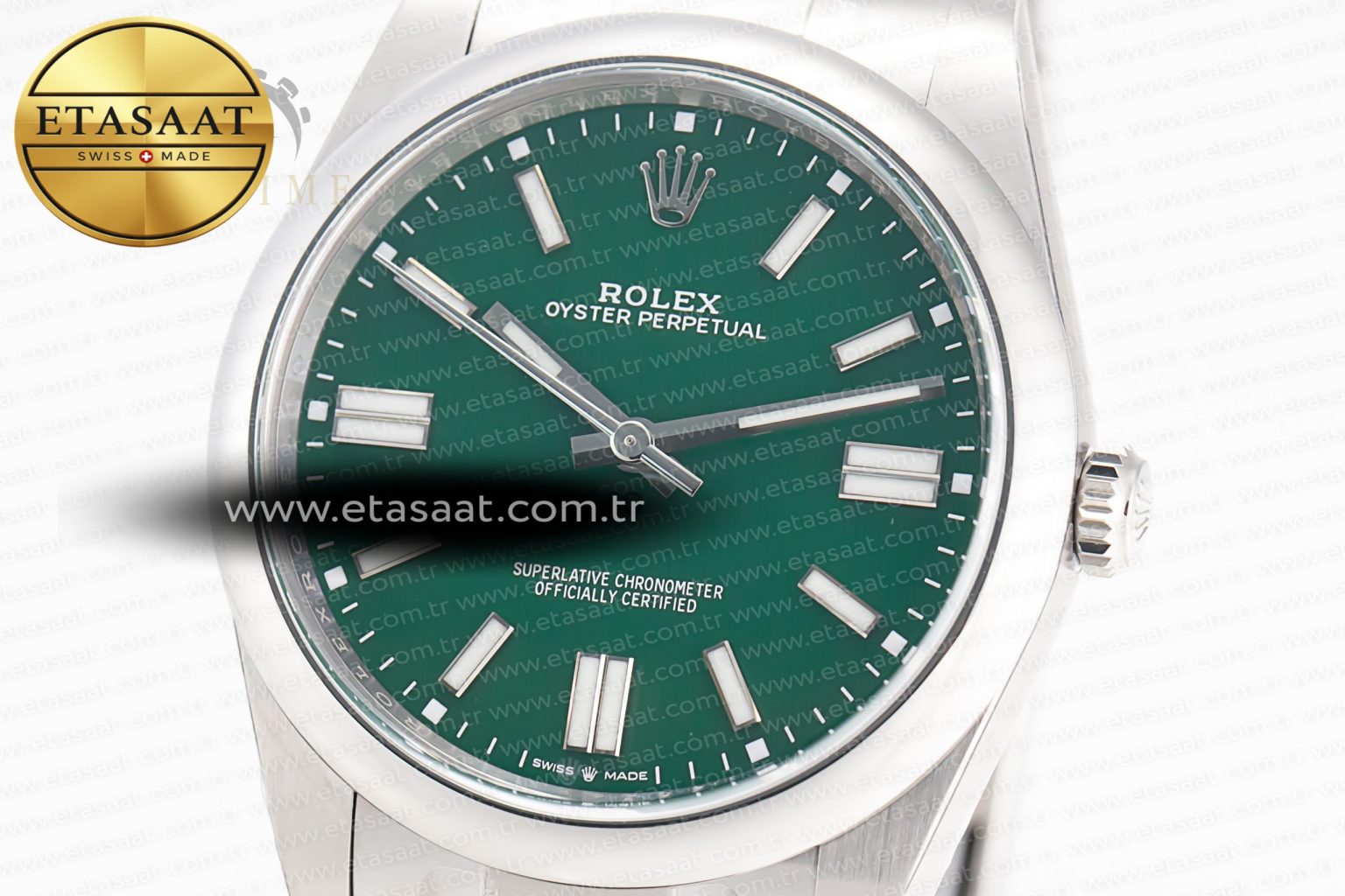 Oyster Perpetual 124300 41mm Clean 1:1 Best Edition 904L Steel Green Dial VR3230 - Görsel 5