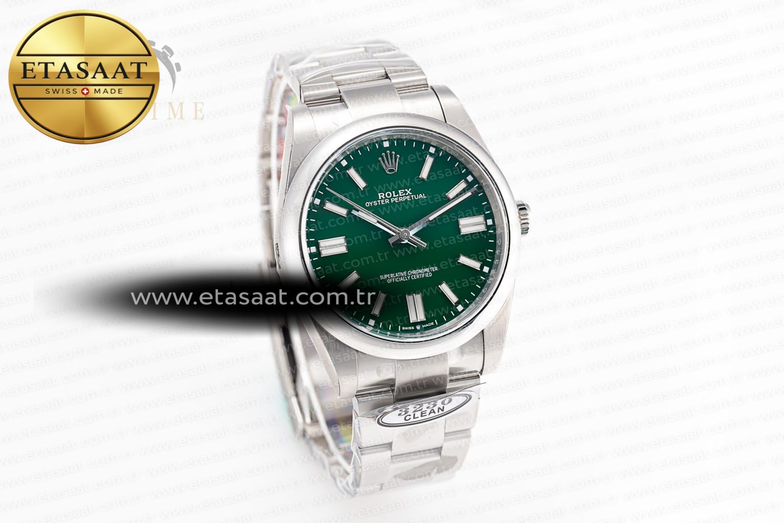 Oyster Perpetual 124300 41mm Clean 1:1 Best Edition 904L Steel Green Dial VR3230 - Görsel 6