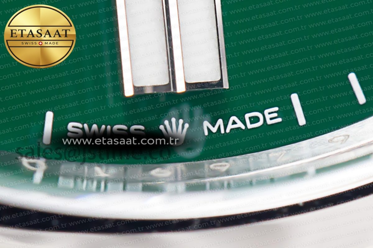 Oyster Perpetual 124300 41mm Clean 1:1 Best Edition 904L Steel Green Dial VR3230 - Görsel 7