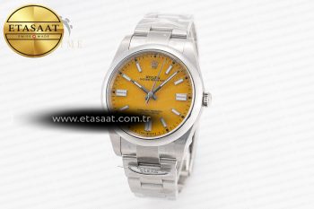 Oyster Perpetual 124300 41mm Clean 1:1 Best Edition 904L Steel Yellow Dial VR3230