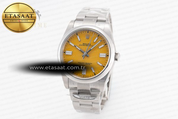Oyster Perpetual 124300 41mm Clean 1:1 Best Edition 904L Steel Yellow Dial VR3230