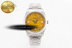 Oyster Perpetual 124300 41mm Clean 1:1 Best Edition 904L Steel Yellow Dial VR3230 - Görsel 3