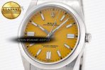 Oyster Perpetual 124300 41mm Clean 1:1 Best Edition 904L Steel Yellow Dial VR3230 - Görsel 6