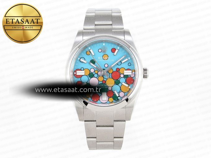 OYSTER PERPETUAL 124300 41MM EWF 1:1 BEST EDITION 316L STEEL CELEBRATION DIAL A3230 - Görsel 3