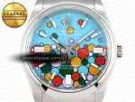OYSTER PERPETUAL 124300 41MM EWF 1:1 BEST EDITION 316L STEEL CELEBRATION DIAL A3230 - Görsel 4