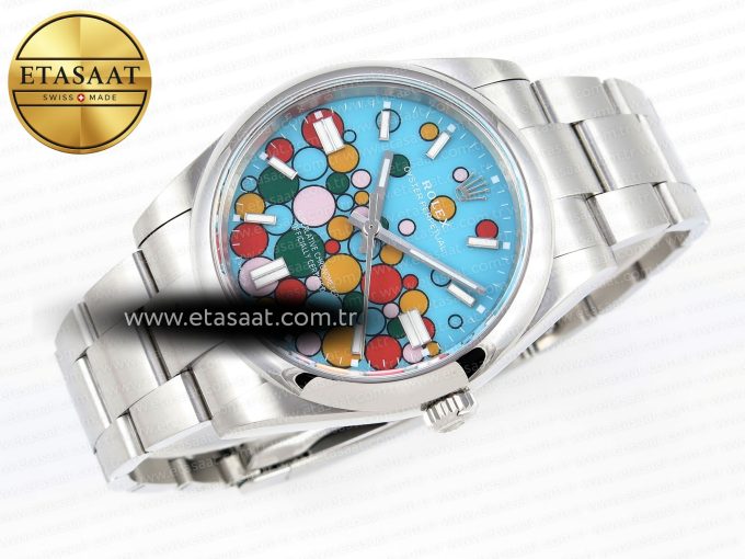 OYSTER PERPETUAL 124300 41MM EWF 1:1 BEST EDITION 316L STEEL CELEBRATION DIAL A3230 - Görsel 6