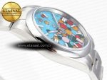 OYSTER PERPETUAL 124300 41MM EWF 1:1 BEST EDITION 316L STEEL CELEBRATION DIAL A3230 - Görsel 9