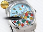 Oyster Perpetual 124300 41mm GMF 1:1 Best Edition 904L Steel Celebration Dial VR3230 - Görsel 5