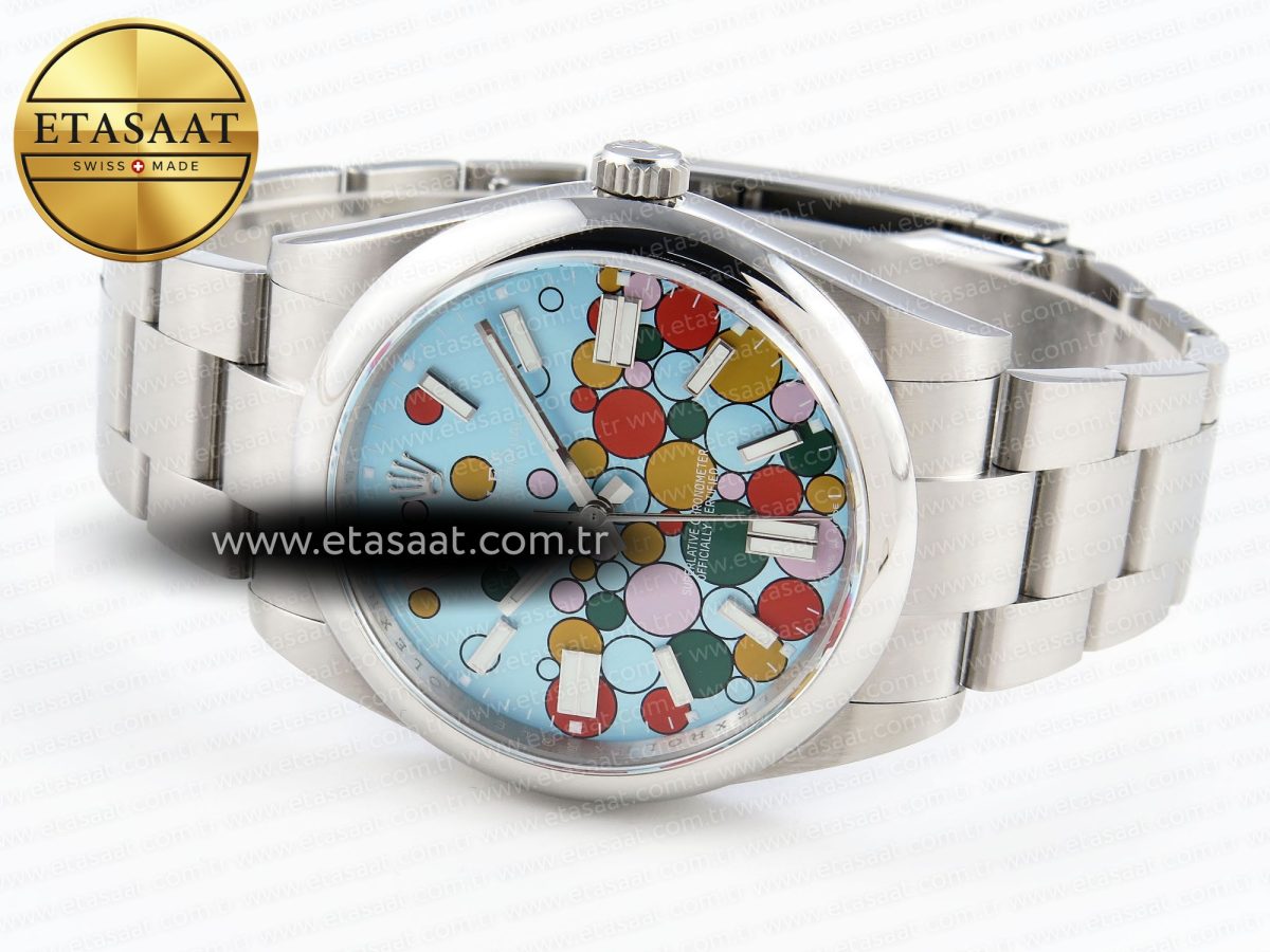 Oyster Perpetual 124300 41mm GMF 1:1 Best Edition 904L Steel Celebration Dial VR3230 - Görsel 6