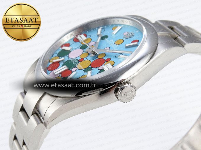 Oyster Perpetual 124300 41mm GMF 1:1 Best Edition 904L Steel Celebration Dial VR3230 - Görsel 8