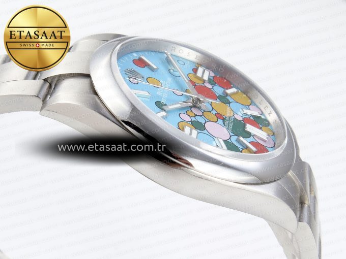 Oyster Perpetual 124300 41mm GMF 1:1 Best Edition 904L Steel Celebration Dial VR3230 - Görsel 9