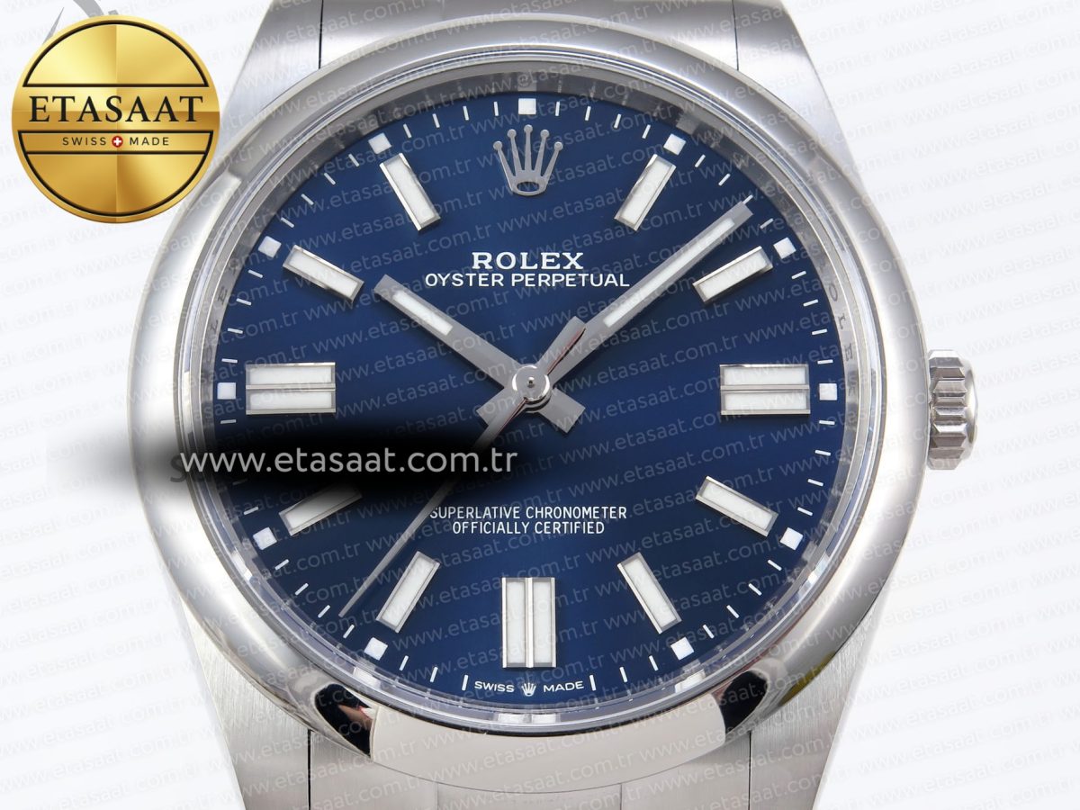 Oyster Perpetual 124300 41mm VSF 1:1 Best Edition 904L Steel Blue Dial VS3235 - Görsel 4