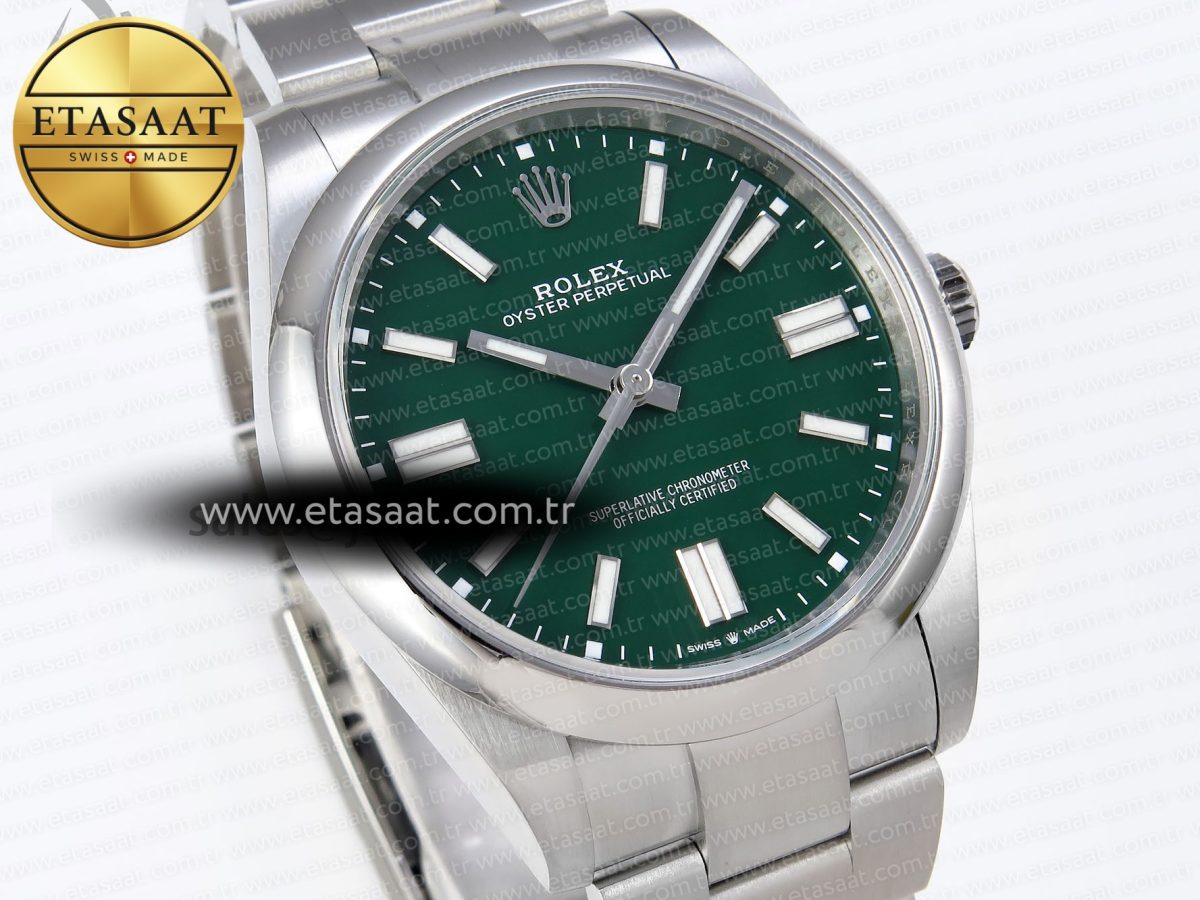 Oyster Perpetual 124300 41mm VSF 1:1 Best Edition 904L Steel Green Dial VS3235 - Görsel 4