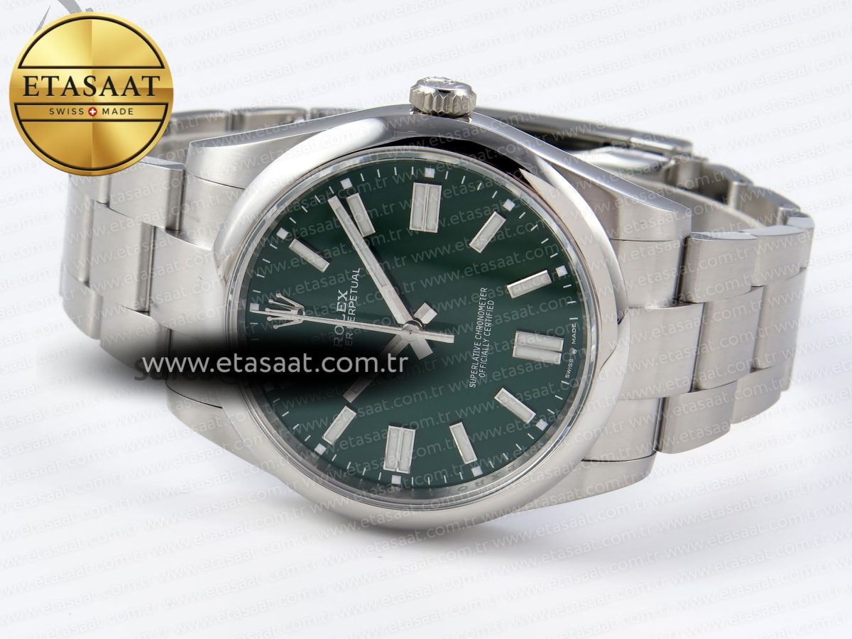 Oyster Perpetual 124300 41mm VSF 1:1 Best Edition 904L Steel Green Dial VS3235 - Görsel 6
