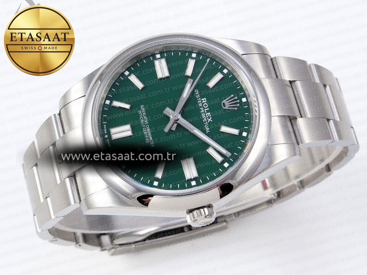 Oyster Perpetual 124300 41mm VSF 1:1 Best Edition 904L Steel Green Dial VS3235 - Görsel 7