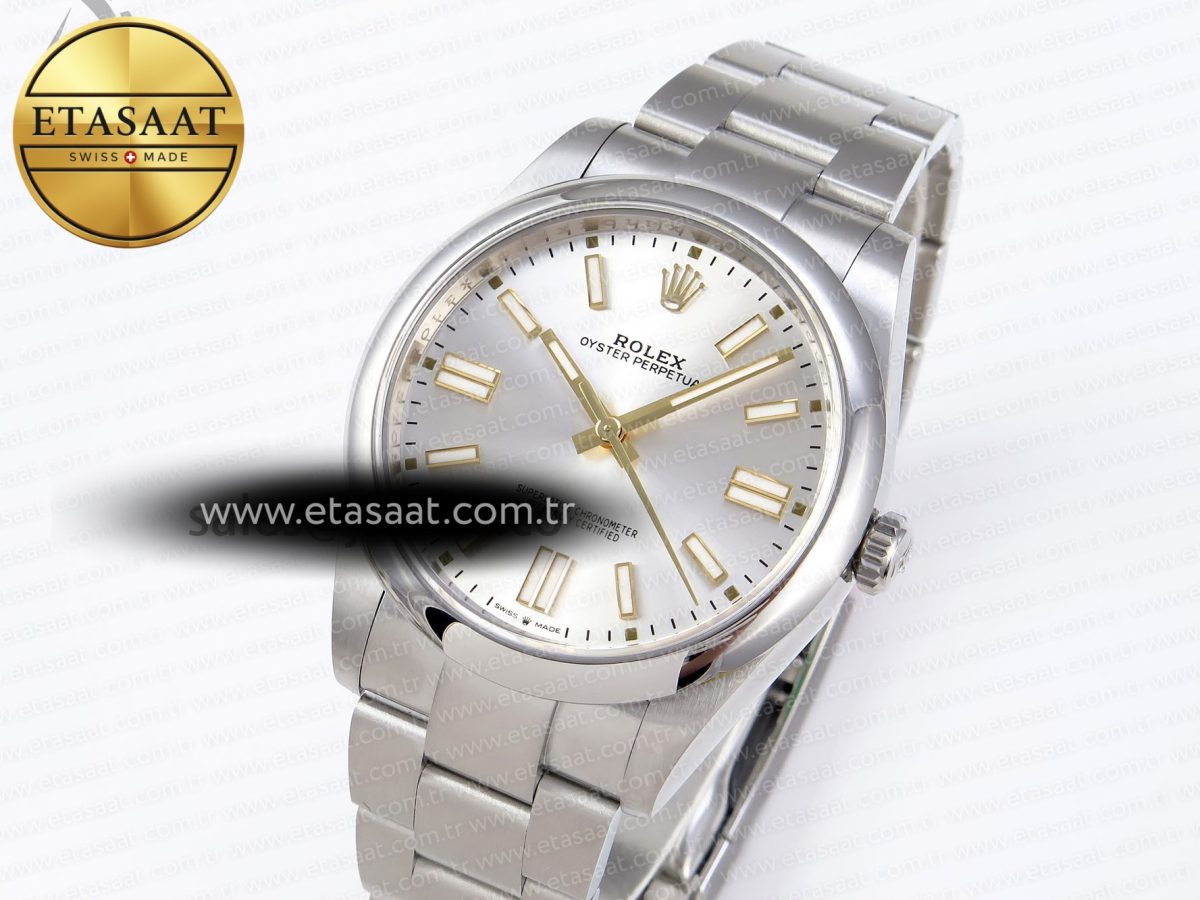 Oyster Perpetual 124300 41mm VSF 1:1 Best Edition 904L Steel Silver Dial VS3235 - Görsel 1