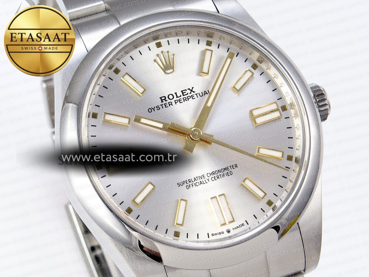 Oyster Perpetual 124300 41mm VSF 1:1 Best Edition 904L Steel Silver Dial VS3235 - Görsel 5