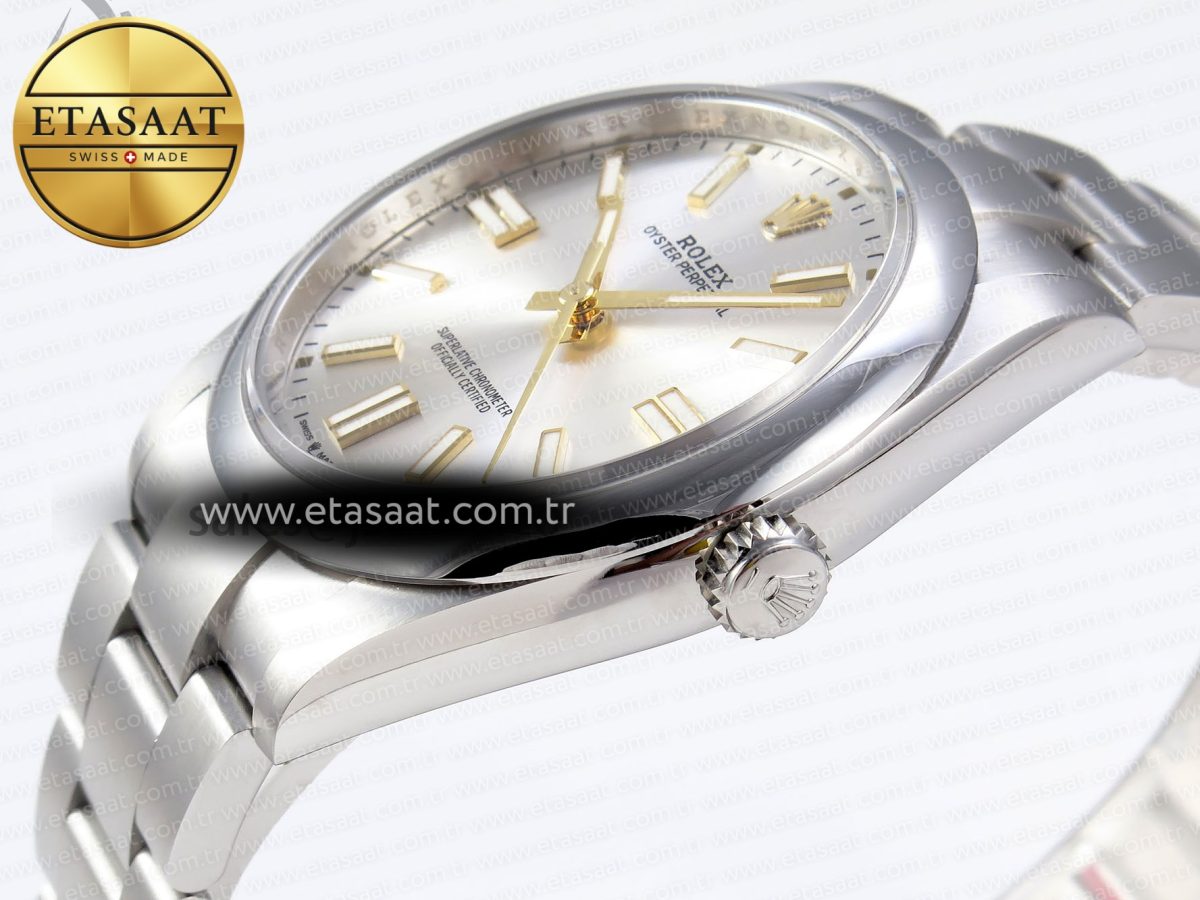 Oyster Perpetual 124300 41mm VSF 1:1 Best Edition 904L Steel Silver Dial VS3235 - Görsel 8