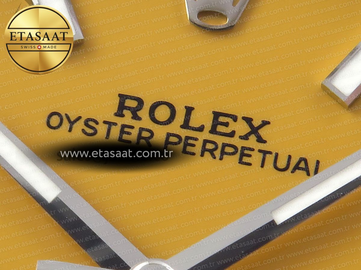 Oyster Perpetual 124300 41mm VSF 1:1 Best Edition 904L Steel Yellow Dial VS3235 - Görsel 10
