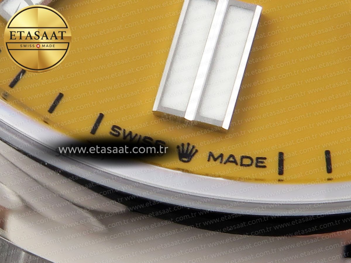 Oyster Perpetual 124300 41mm VSF 1:1 Best Edition 904L Steel Yellow Dial VS3235 - Görsel 12