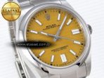 Oyster Perpetual 124300 41mm VSF 1:1 Best Edition 904L Steel Yellow Dial VS3235 - Görsel 5