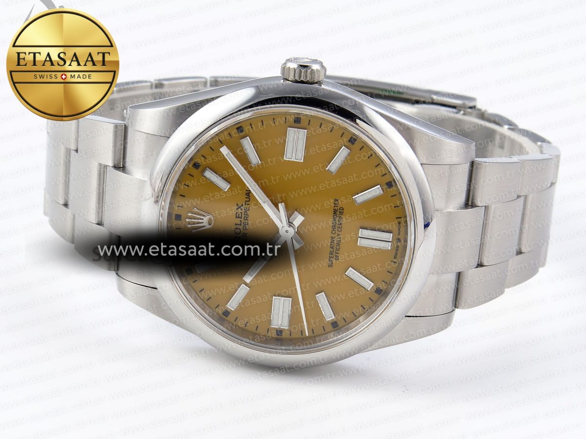 Oyster Perpetual 124300 41mm VSF 1:1 Best Edition 904L Steel Yellow Dial VS3235 - Görsel 6