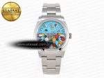 OYSTER PERPETUAL 126000 36MM EWF 1:1 BEST EDITION 316L STEEL CELEBRATION DIAL A3230 - Görsel 3