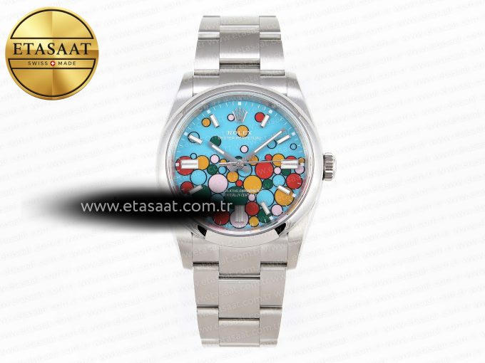 OYSTER PERPETUAL 126000 36MM EWF 1:1 BEST EDITION 316L STEEL CELEBRATION DIAL A3230 - Görsel 3