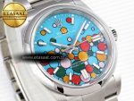 OYSTER PERPETUAL 126000 36MM EWF 1:1 BEST EDITION 316L STEEL CELEBRATION DIAL A3230 - Görsel 5