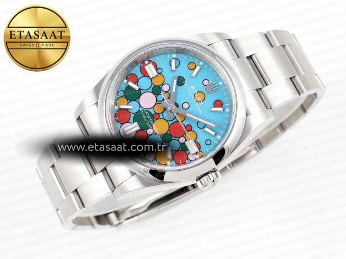 OYSTER PERPETUAL 126000 36MM EWF 1:1 BEST EDITION 316L STEEL CELEBRATION DIAL A3230 - Görsel 6
