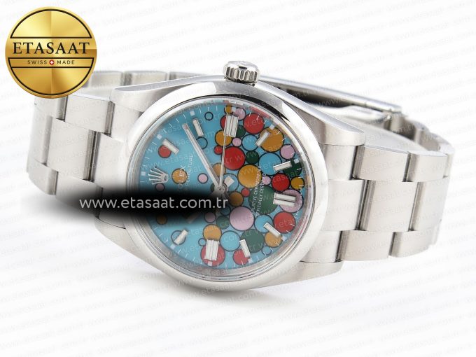 OYSTER PERPETUAL 126000 36MM EWF 1:1 BEST EDITION 316L STEEL CELEBRATION DIAL A3230 - Görsel 7