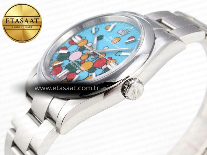 OYSTER PERPETUAL 126000 36MM EWF 1:1 BEST EDITION 316L STEEL CELEBRATION DIAL A3230 - Görsel 8