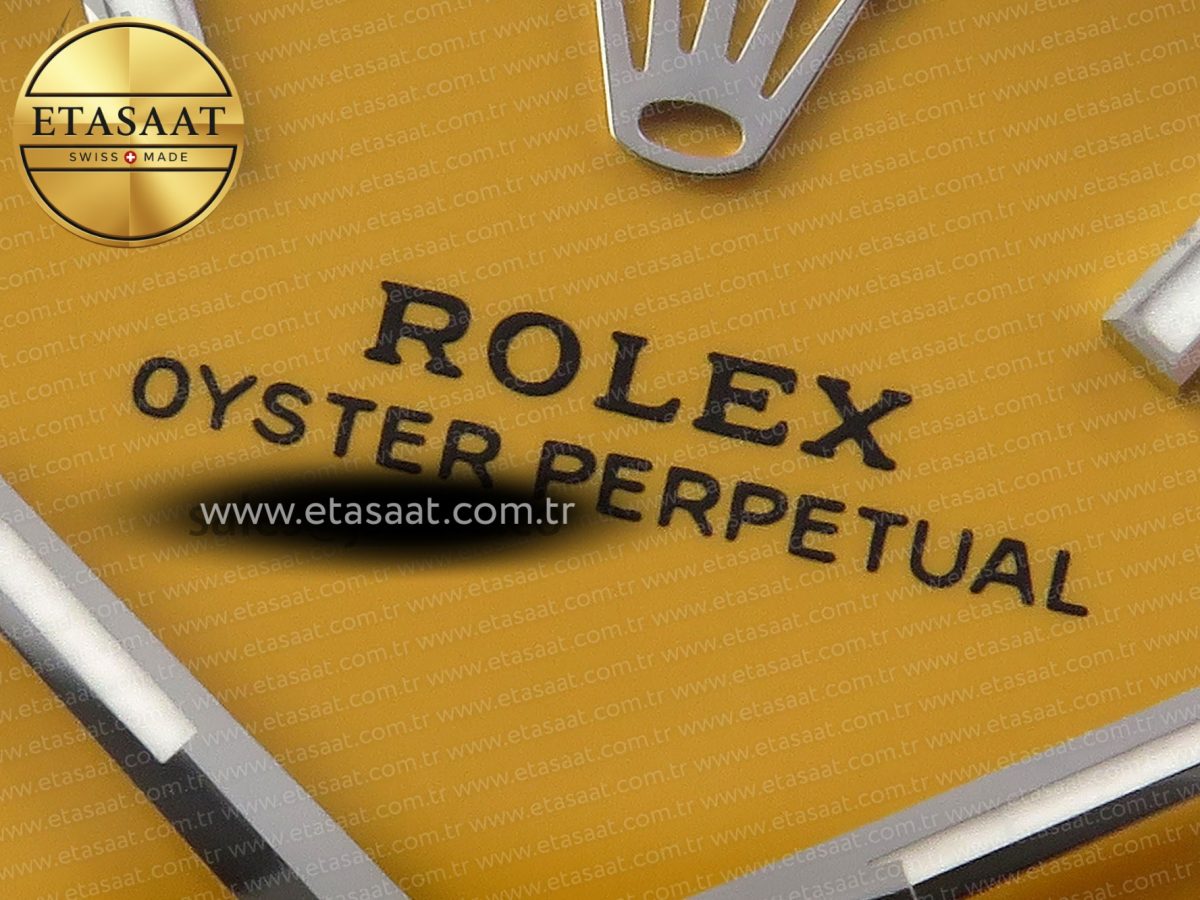 Oyster Perpetual 126000 36mm VSF 1:1 Best Edition 904L Steel Yellow Dial VS3235 - Görsel 10