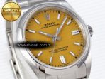 Oyster Perpetual 126000 36mm VSF 1:1 Best Edition 904L Steel Yellow Dial VS3235 - Görsel 5