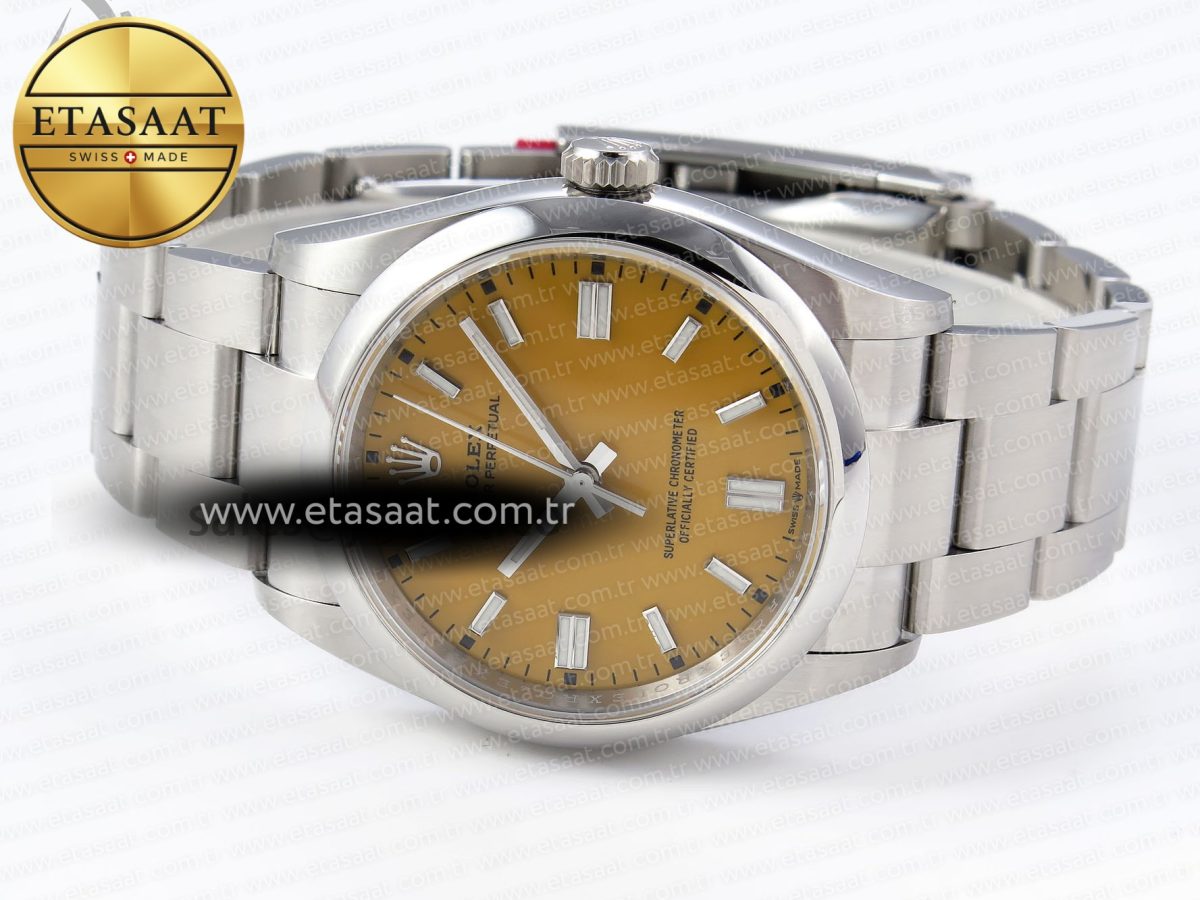 Oyster Perpetual 126000 36mm VSF 1:1 Best Edition 904L Steel Yellow Dial VS3235 - Görsel 7