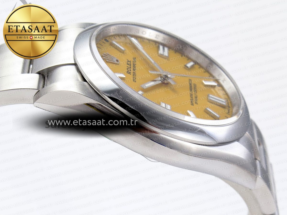 Oyster Perpetual 126000 36mm VSF 1:1 Best Edition 904L Steel Yellow Dial VS3235 - Görsel 9