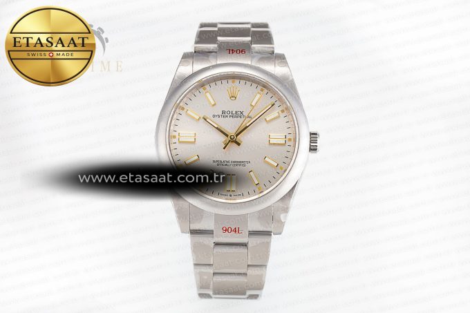Oyster Perpetual 41mm 124300 GMF 1:1 Best Edition 904L Steel Silver Dial on SS Bracelet VR3230 V2 - Görsel 3