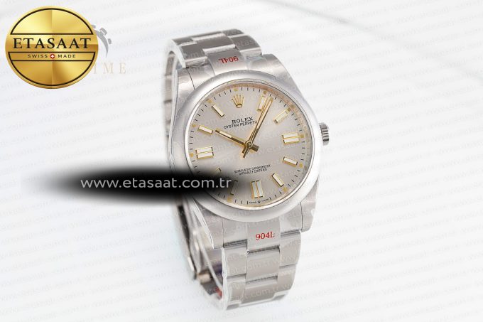 Oyster Perpetual 41mm 124300 GMF 1:1 Best Edition 904L Steel Silver Dial on SS Bracelet VR3230 V2 - Görsel 4