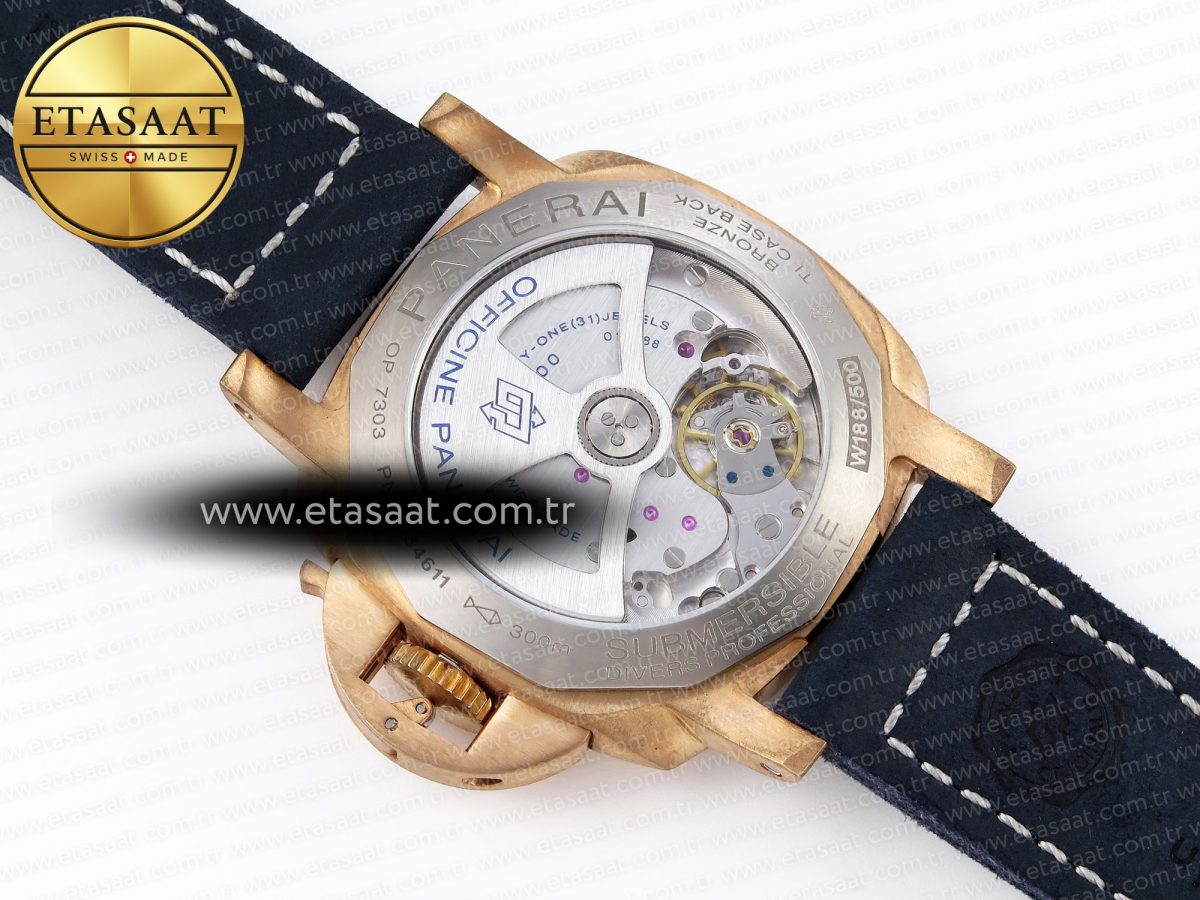 Panerai PAM1074 W BRONZO BLUE DIAL ON BLUE P.900 - Görsel 18