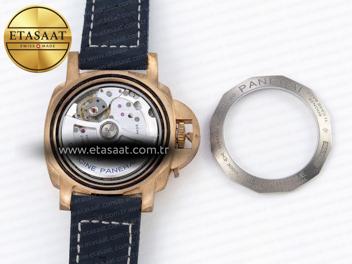 Panerai PAM1074 W BRONZO BLUE DIAL ON BLUE P.900 - Görsel 19