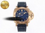 Panerai PAM1074 W BRONZO BLUE DIAL ON BLUE P.900 - Görsel 3