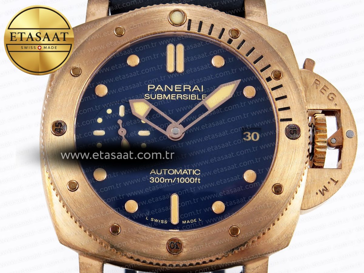 Panerai PAM1074 W BRONZO BLUE DIAL ON BLUE P.900 - Görsel 4