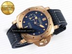 Panerai PAM1074 W BRONZO BLUE DIAL ON BLUE P.900 - Görsel 7