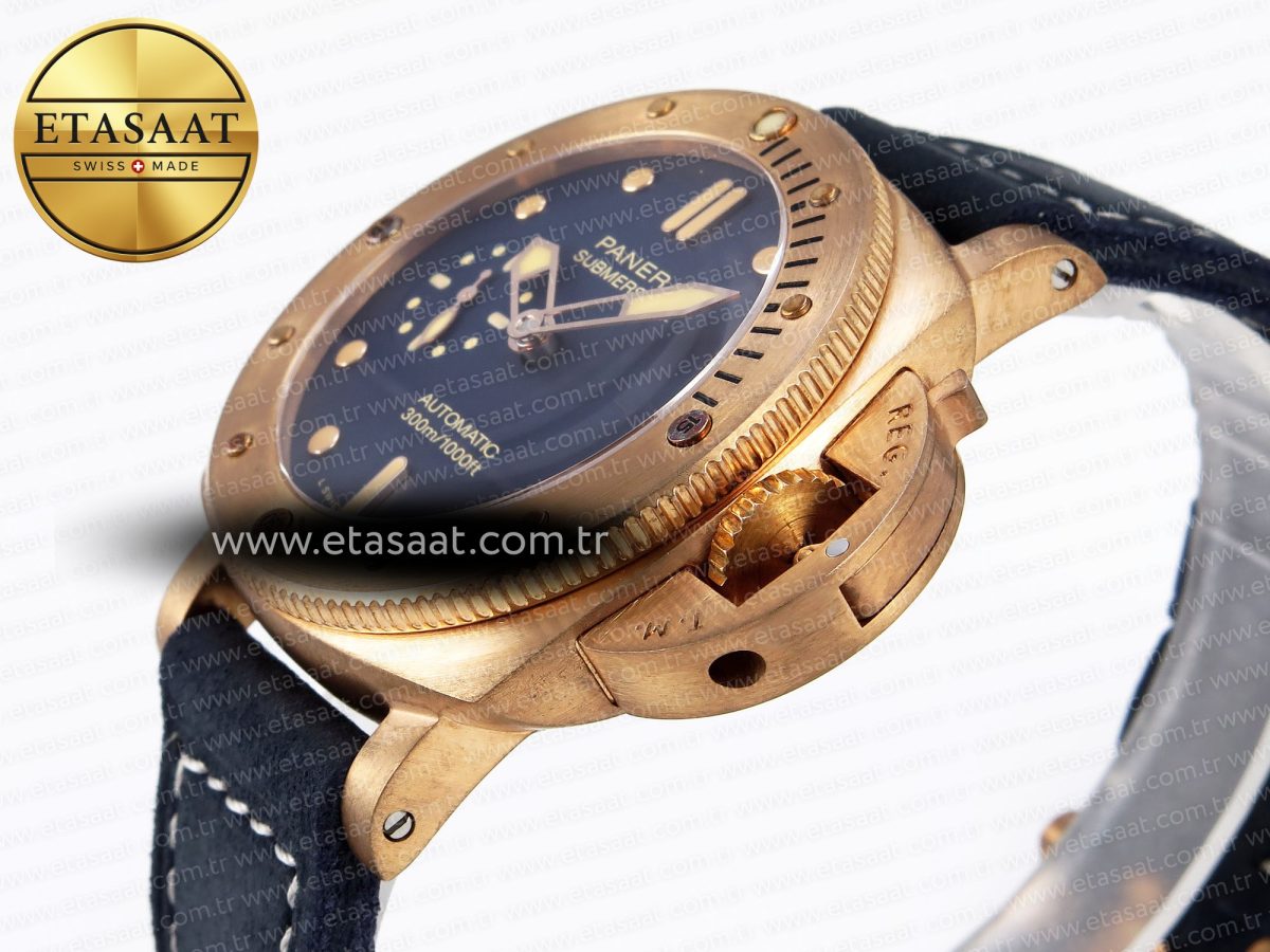 Panerai PAM1074 W BRONZO BLUE DIAL ON BLUE P.900 - Görsel 8