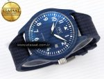 PILOT’S WATCH LAUREUS BLUE CERAMIC IW328101 ZF 1:1 BEST EDITION ON BLUE NYLON STRAP A32111 - Görsel 5