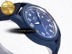 IWC PILOT’S WATCH LAUREUS BLUE CERAMIC IW328101  BLUE NYLON STRAP A32111 - Görsel 7