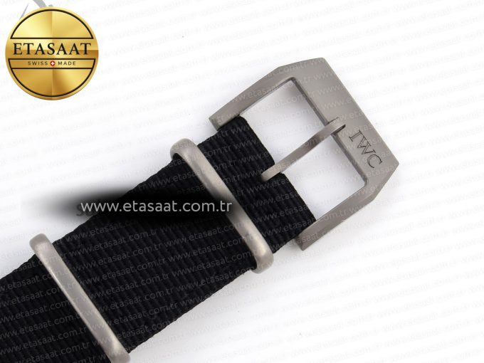PILOT’S WATCH TOP GUN BLACK CERAMIC IW326901 ZF 1:1 BEST EDITION ON BLACK NYLON STRAP A32111 - Görsel 24